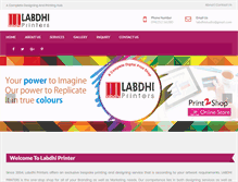 Tablet Screenshot of labdhiprinters.com